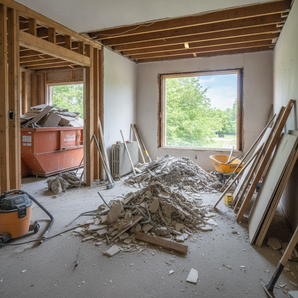 done Interior Demolition - No Face and No Text